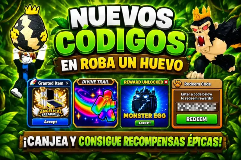 Nuevos códigos en Roba un Huevo: consigue ítems exclusivos